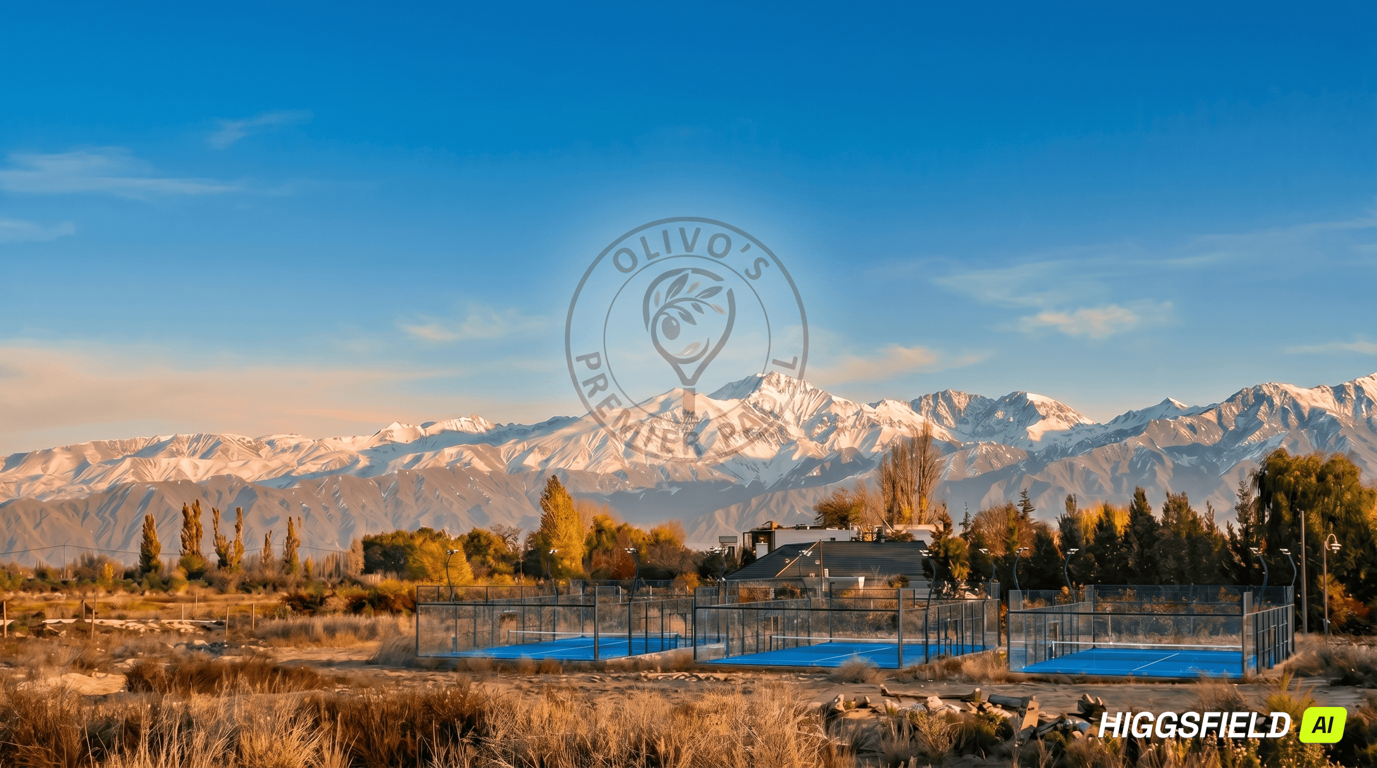 Olivo's Premier Padel - canchas de pádel con vista a la cordillera de los Andes